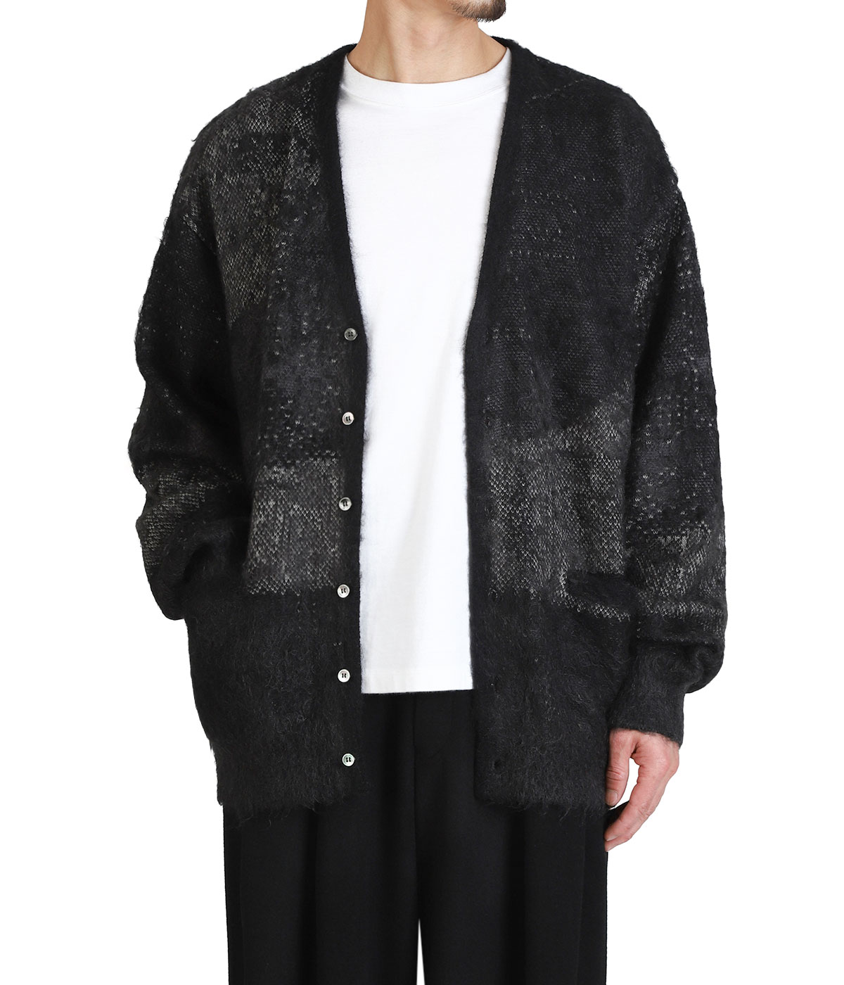 Abstract Jaquard Mohair Cardigan | YOKE(ヨーク) / トップス ニット