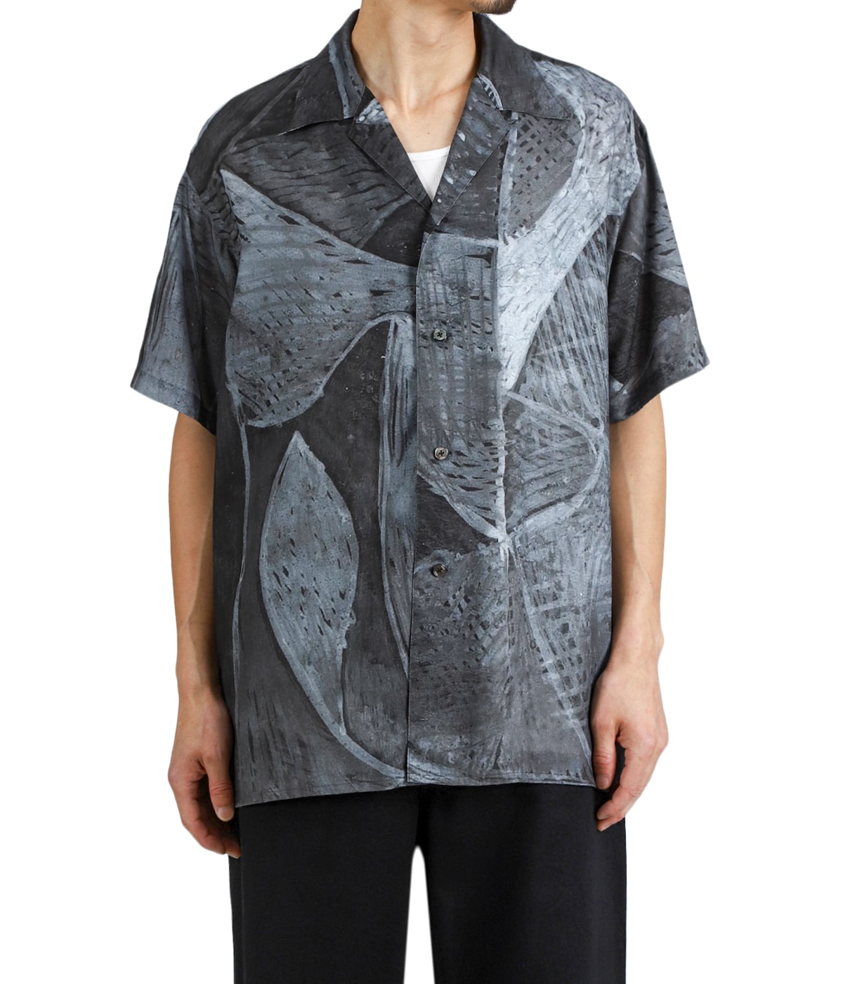 Printed Tencell Open Collar Shirt | YOKE(ヨーク) / トップス 半袖