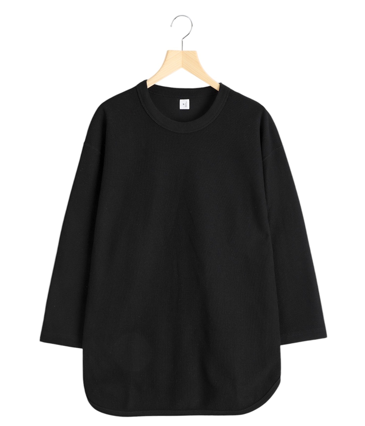 ブラームス ルーツストック ベースボールサーマルT ブラック 2 Rough&Smooth Thermal Baseball Tee | blurhmsROOTSTOCK