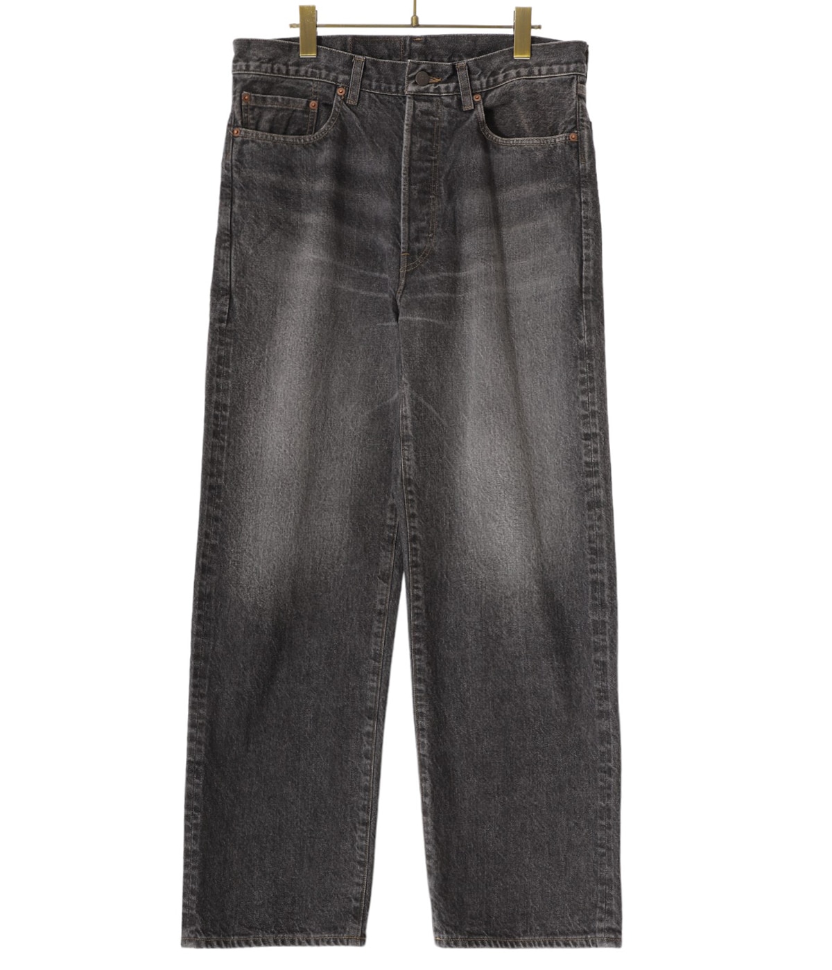デニム・ジーパン franticservice : 25SS / Wide Denim Pants (2colors) Chikashitsu +】design washing wide denim pants (2color