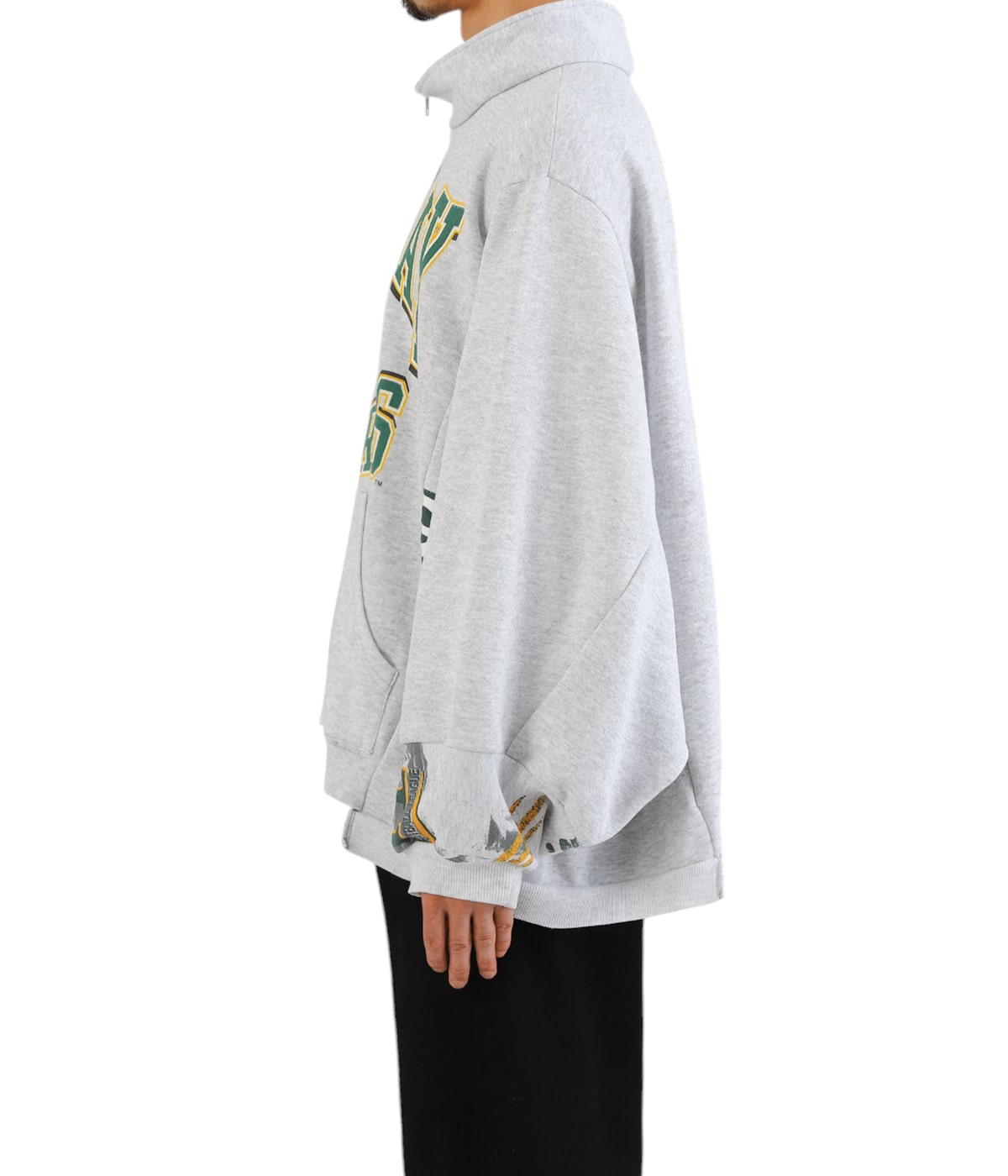circa make wide half zip sweat top | 77circa(ナナナナサーカ