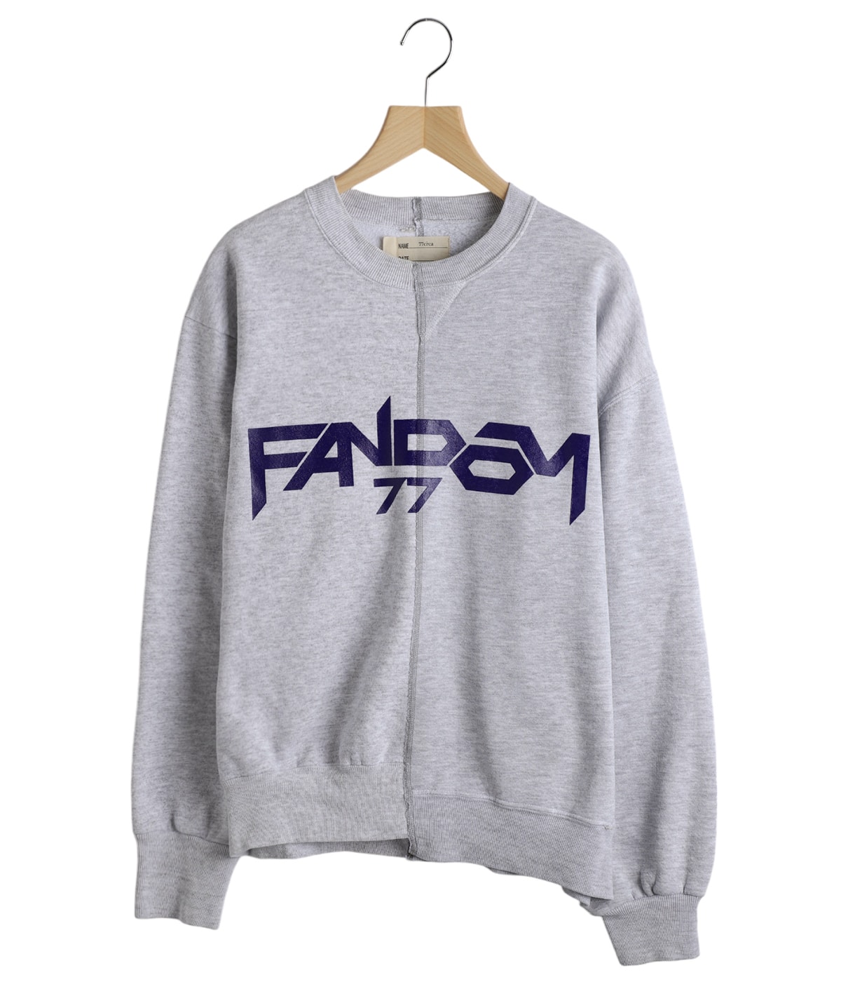 【SALE / 80%OFF】circa meke diagonal cutback raglan top-Gray (college)-2(cc21aw-02) 77circa(ナナナナサーカ) circa meke diagonal cutback raglan top-Gray (college)-2