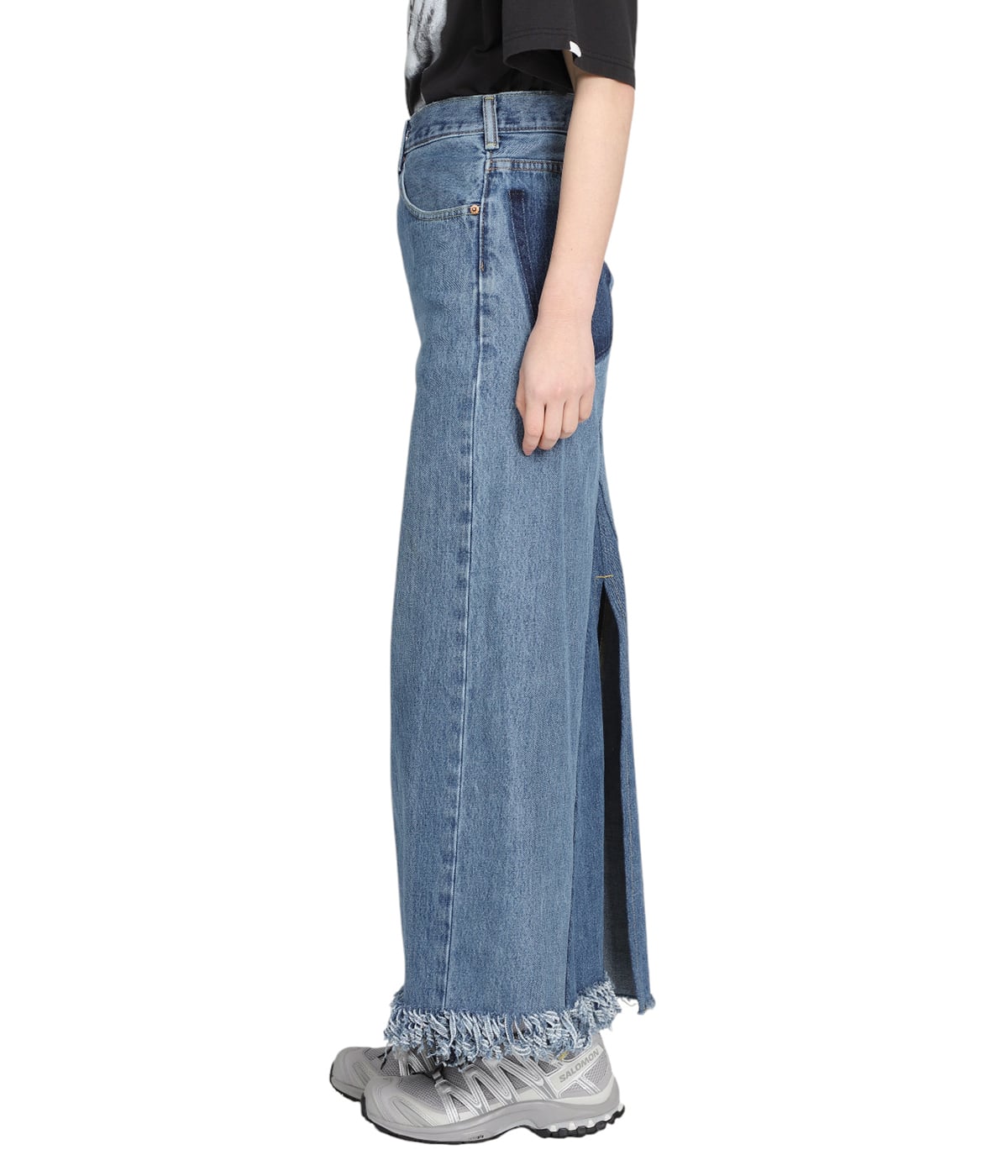 さらに100円引き◆ ◆Women's Denim Skirt Unique Bargains women's Plus Size Denim Skirt - Elastic