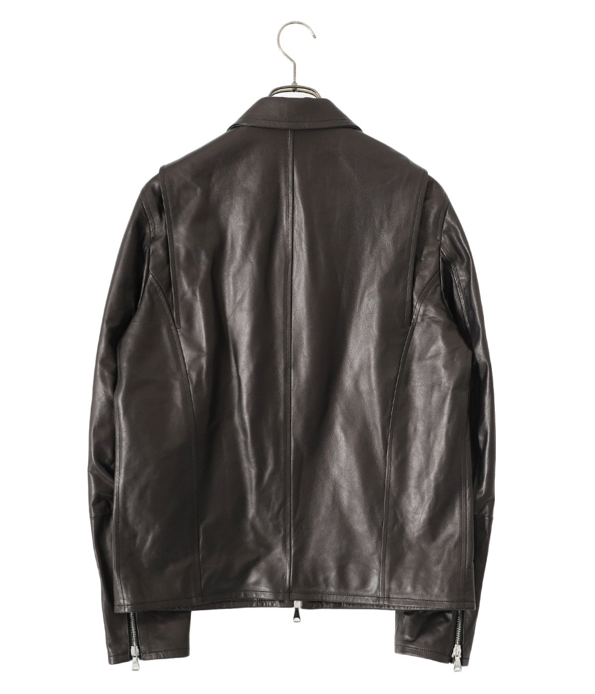 超美品 EMMETI レザージャケット EMMETI エンメティMASSIMO マッシモ カーフレザー シングル
