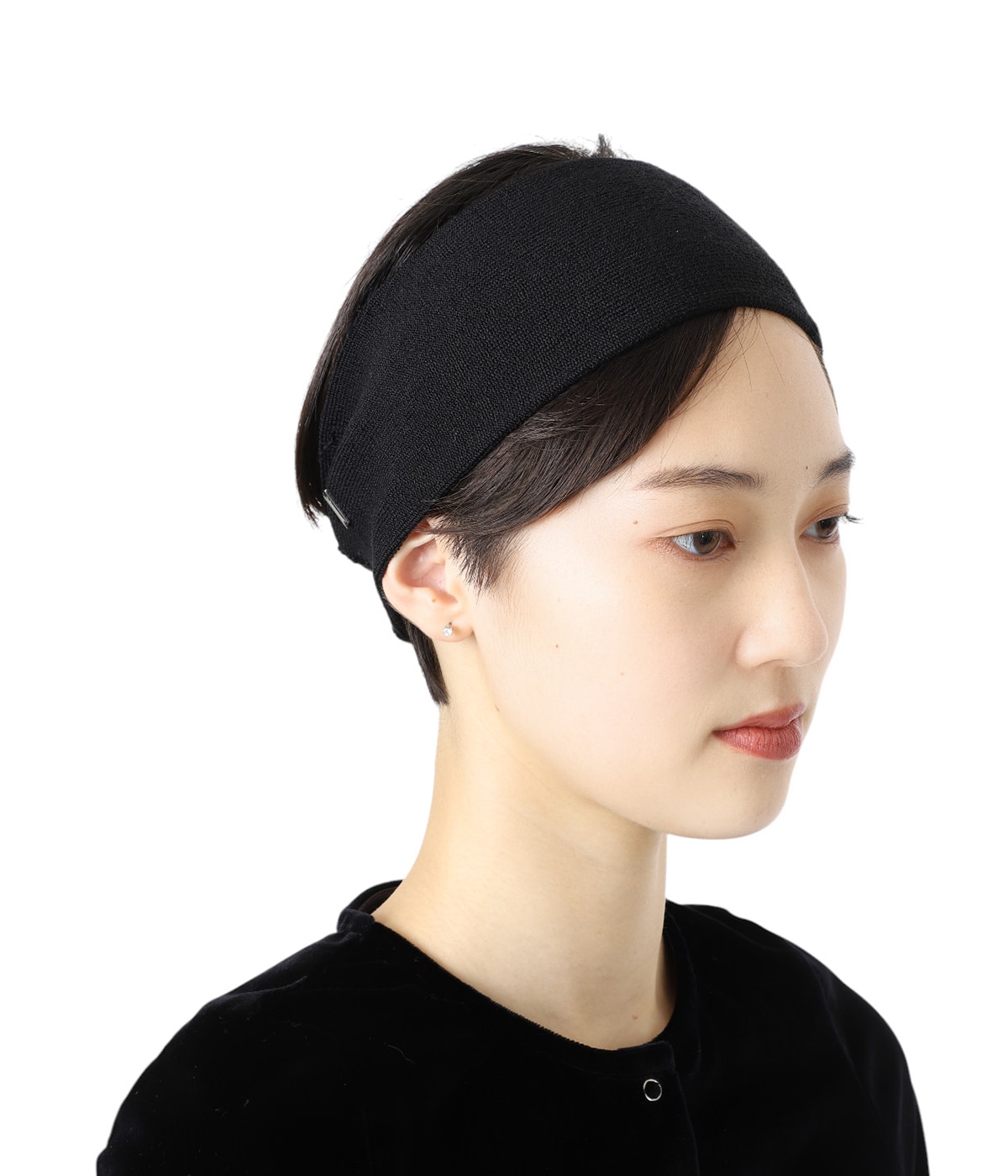 heyep ブラック ニットヘアバンド heyep ブラック ニットヘアバンド Silk Hair Band(FREE Black