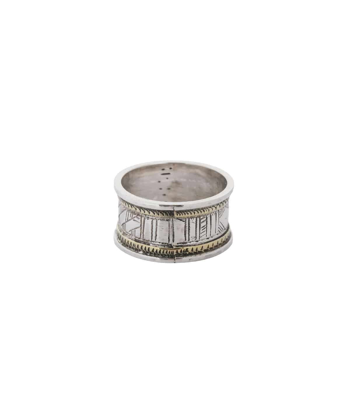 BRASSxSILVER “M“ Ring | KNOW//MADE(ノウメイド) / アクセサリー