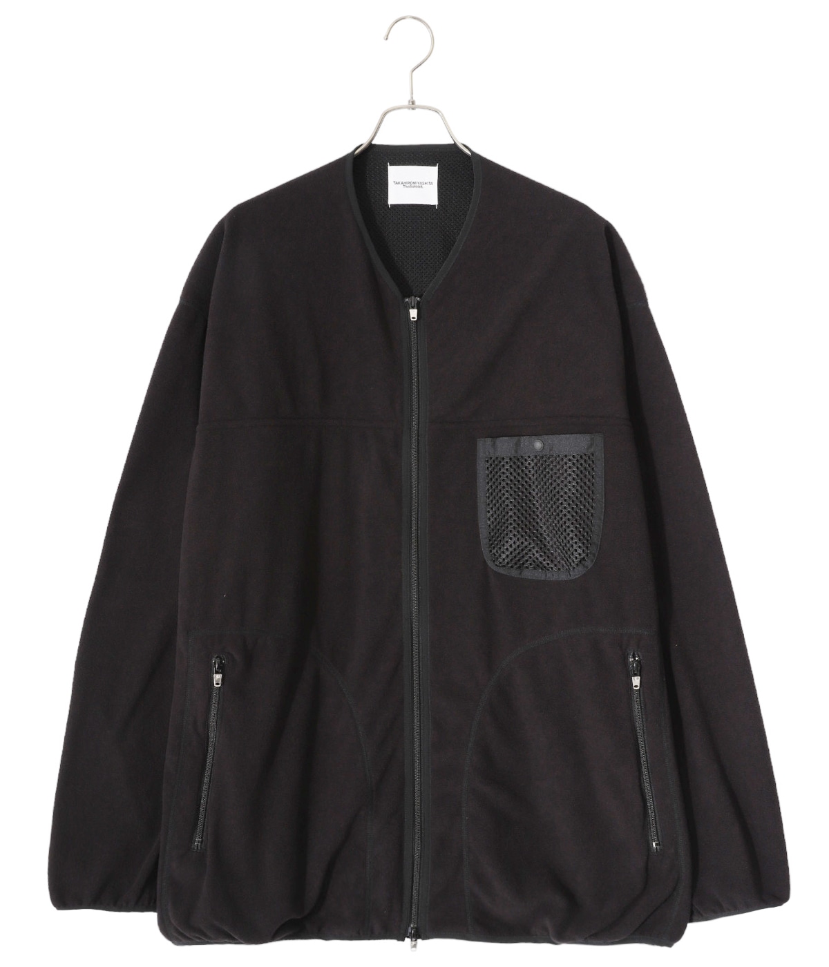 A13431 タカヒロミヤシタザソロイスト　バックシームラグランスウェットPO back gusset sleeve full zip fleece jacket.(solid