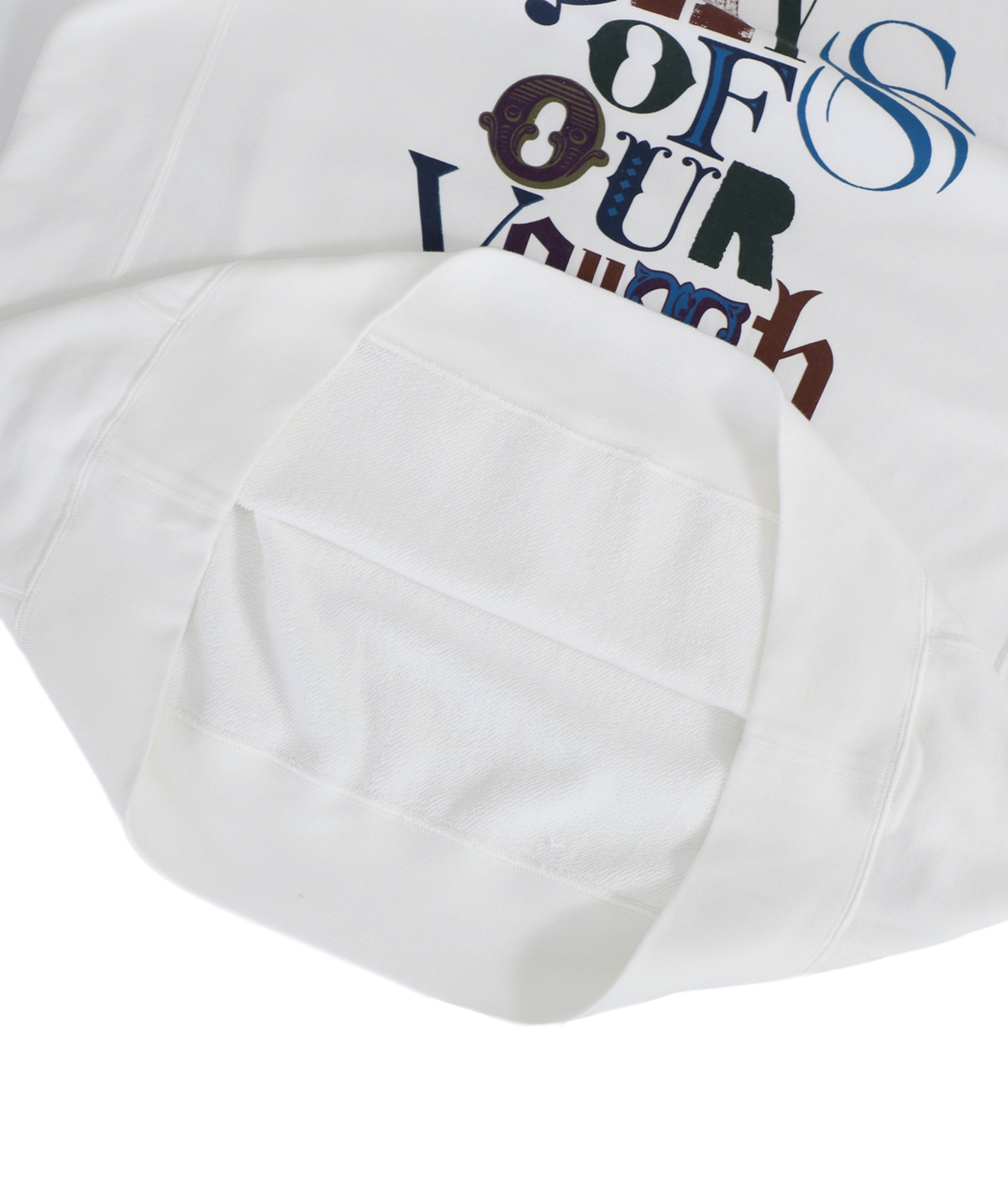 oversized crew neck sweat shirt.(days of our youth color