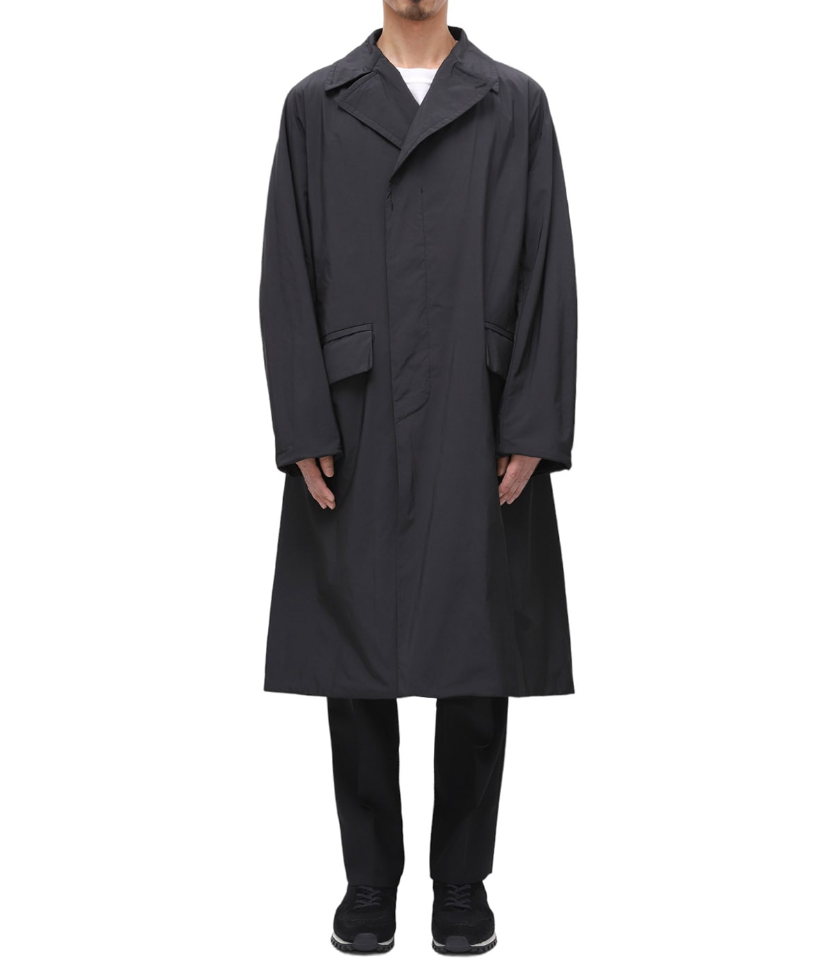 テアトラ　デバイスコート　DP サイズ1 ブラック 中綿チェスターコート【DEVICE COAT dual point】｜TEATORA