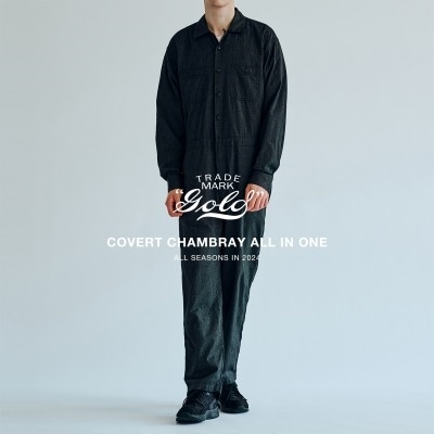 パンツ GOLD COVELT CHAMBRAY ALLINONE M 119BLK GOLD COVELT CHAMBRAY