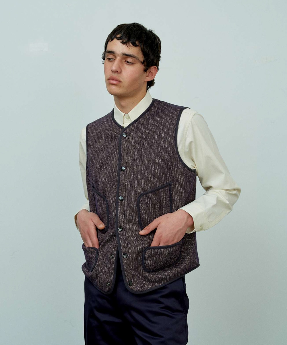 ANATOMICA ノーカラー ベルベットジャケット 0586f9adbd8083b3ee732f05c3cf30