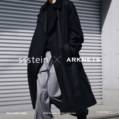 【特集】ssstein｜ARKnets 30周年を記念した別注 WOOL MELTON DOUBLE BREASTED COAT