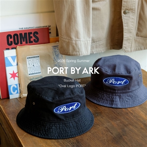PORT BY ARK｜オーバルロゴデザインのバケットハット