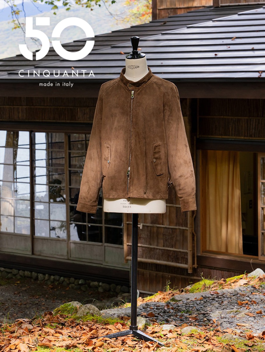 ジャケット・アウター CINQUANTA MUTTON JACKET BEIGE 44 MOUTON COMBINATION JACKET -BEIGE- | IN ONLINE STORE