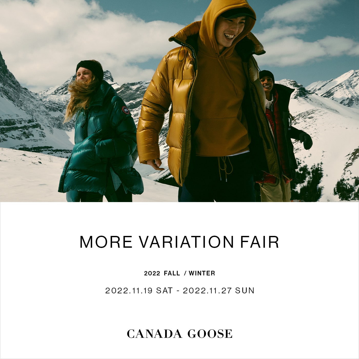 【店舗】CANADA GOOSE|MORE VARIATION FAIR 開催のお知らせ
