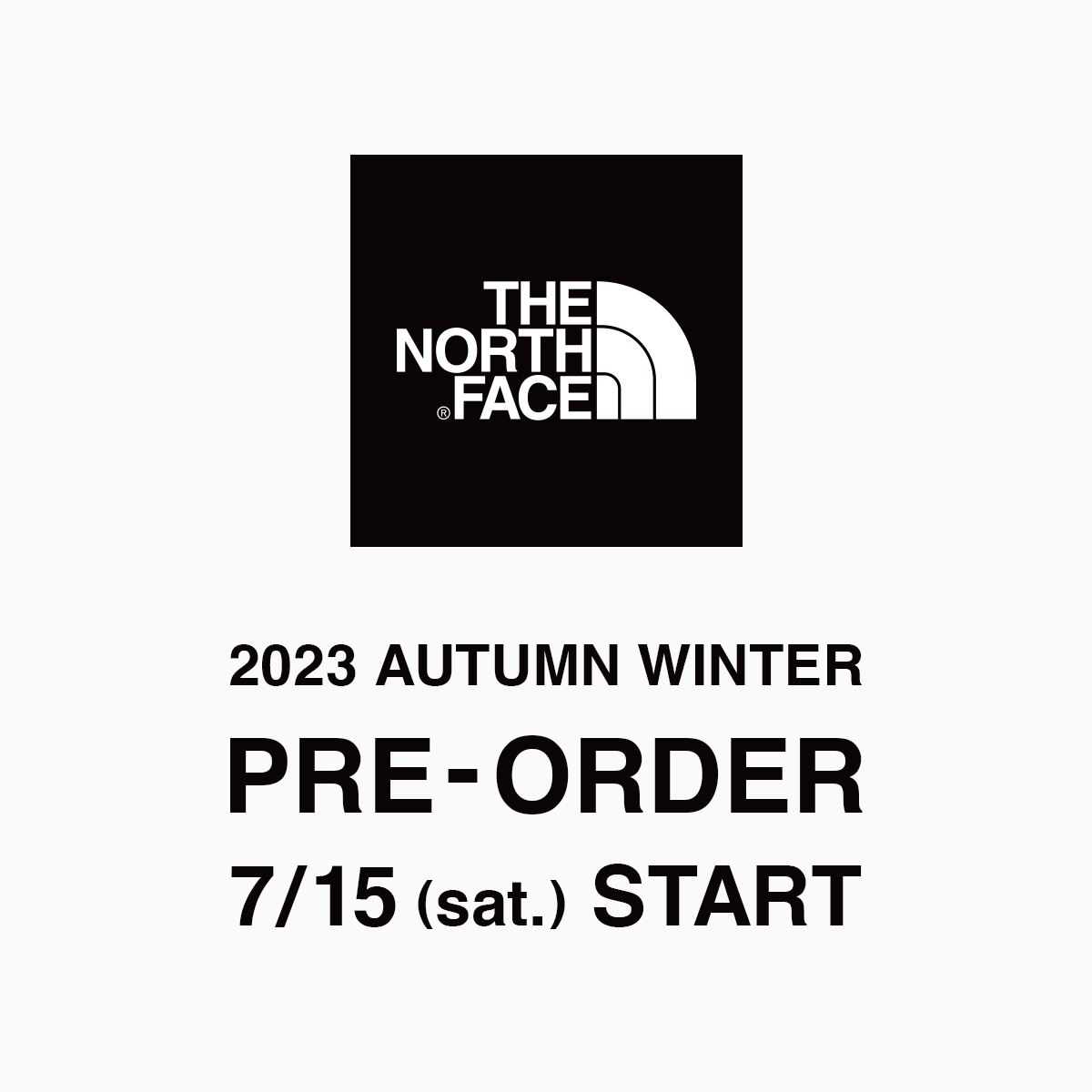 THE NORTH FACE 2023年秋冬シーズン 先行予約のお知らせ