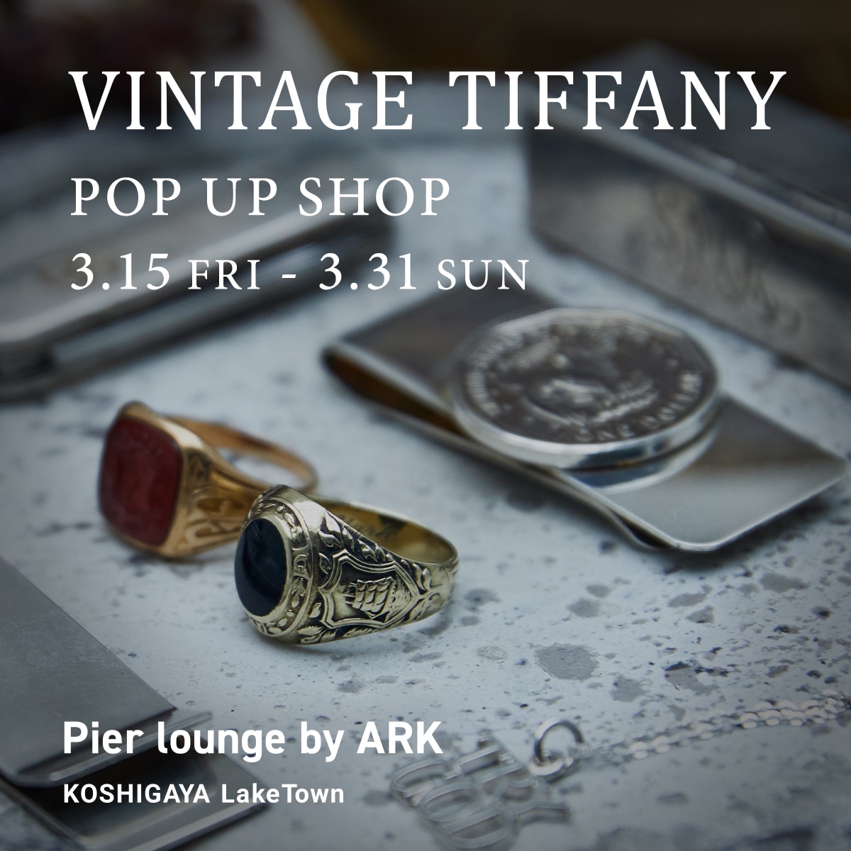 【店舗】VINTAGE TIFFANY｜POP UP SHOP開催のお知らせ