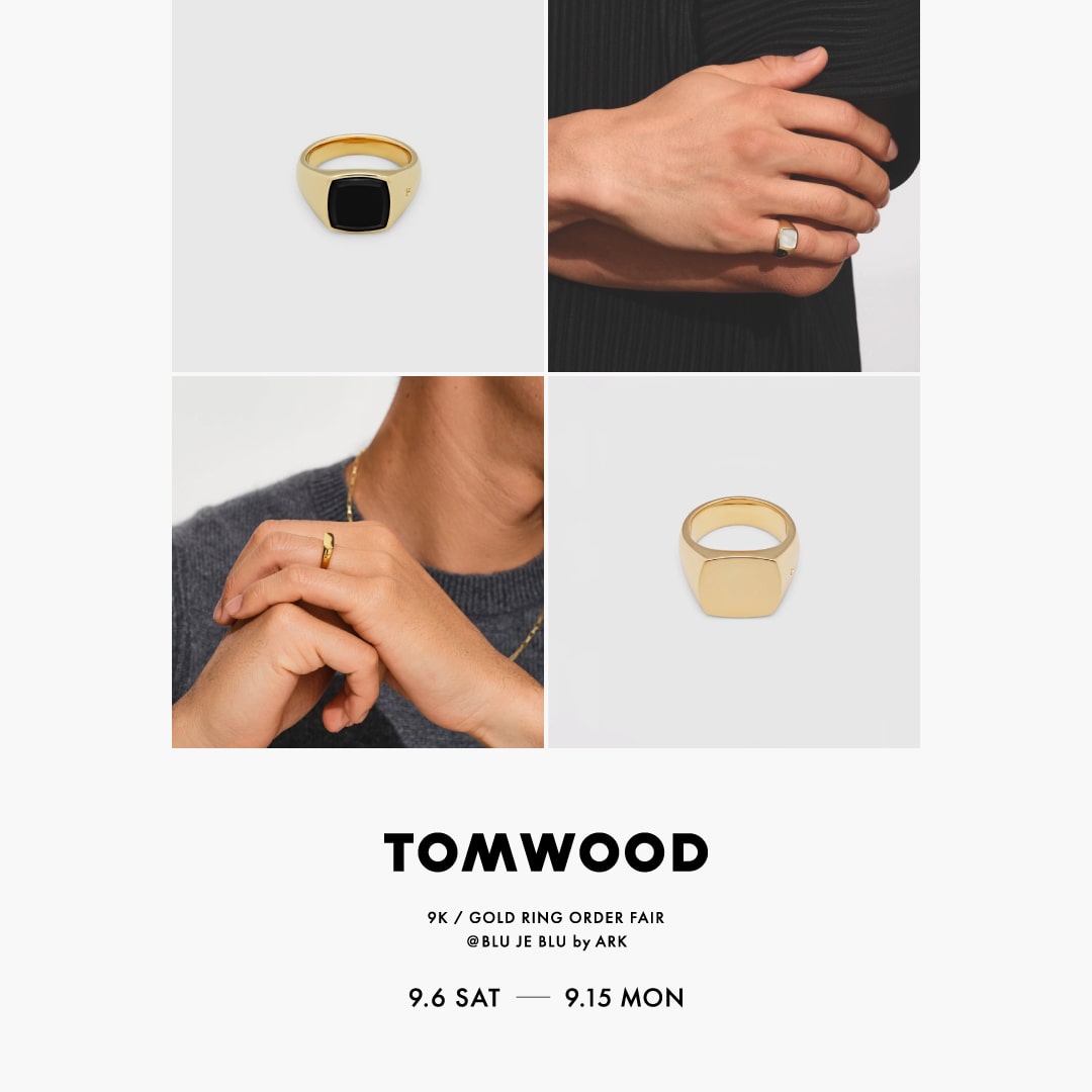 TOM WOOD Flush 9K Gold Ring コンビリング TOM WOOD Flush 9K Gold Ring コンビリング
